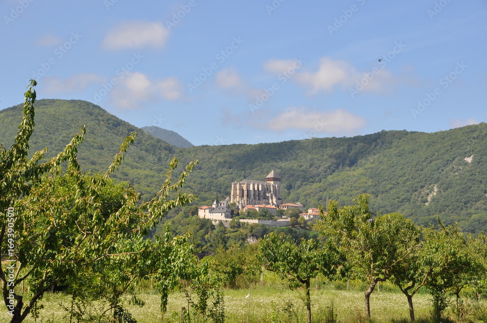 Naklejka premium Au pied des Pyrénées : Saint Bertrand de Comminges
