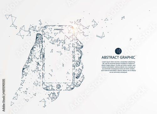 Mobile Internet technology, vector illustration.