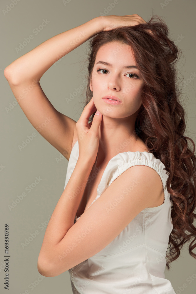 The face of young woman The face of young woman