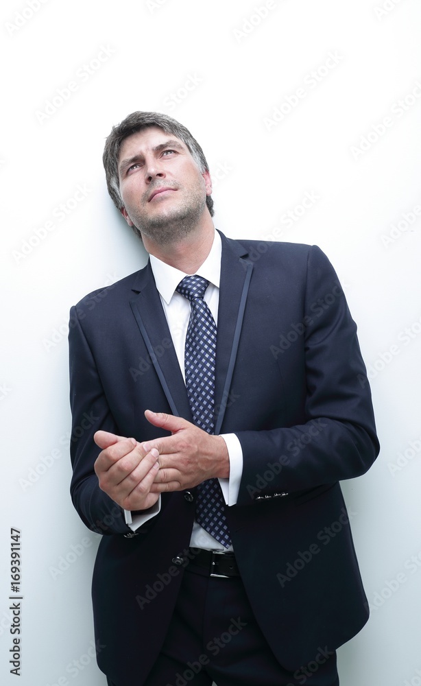 Portrait of a friendly businessman. Portrait of a friendly businessman.
