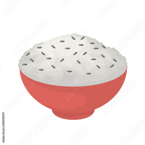 Isolated rice bowl