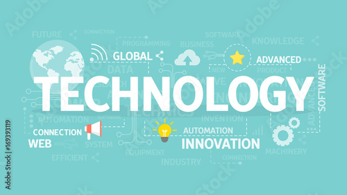 Technology illustration concept.