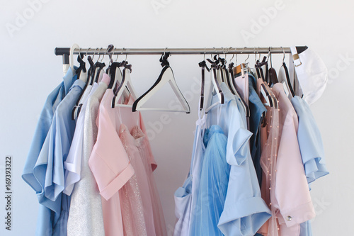 Clothing on hangers