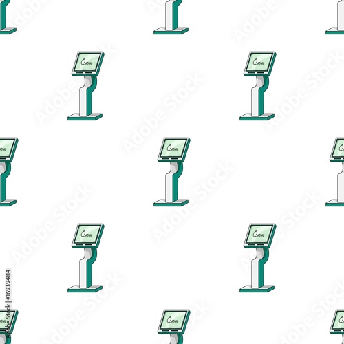 Queue, access terminal. Terminals single icon in cartoon style isometric vector symbol stock illustration web.