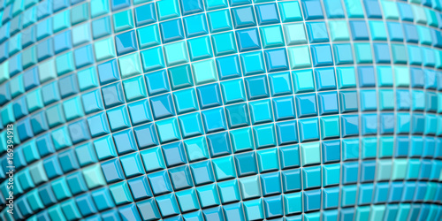 Blue Ball Mosaic