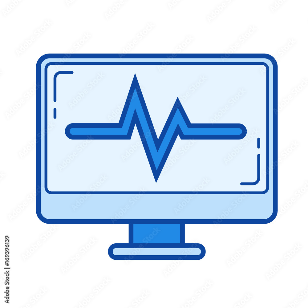 Data analysis vector line icon isolated on white background. Data analysis line icon for infographic, website or app. Blue icon designed on a grid system. Data analysis vector line icon isolated on white background. Data analysis line icon for infographic, website or app. Blue icon designed on a grid system.