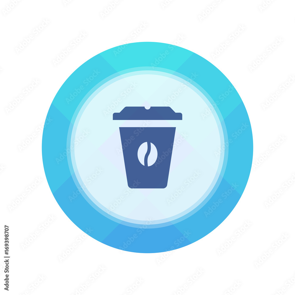 Paper Flat Cirlce Button