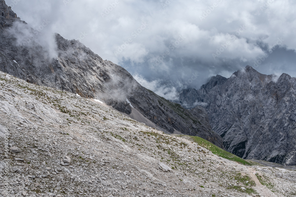 The mountains of Alps in Bavaria, Germany