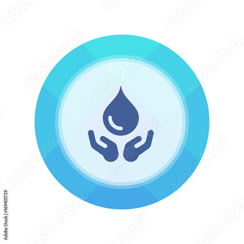 Paper Flat Cirlce Button