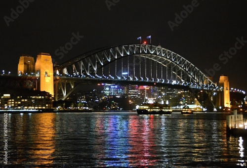 Night Bridge Darling in Sydney Australia © babetka