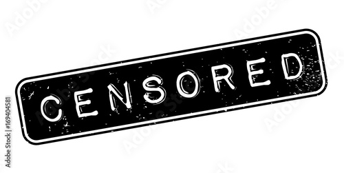 Censored rubber stamp. Grunge design with dust scratches. Effects can be easily removed for a clean, crisp look. Color is easily changed.
