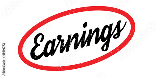 Earnings rubber stamp. Grunge design with dust scratches. Effects can be easily removed for a clean, crisp look. Color is easily changed.