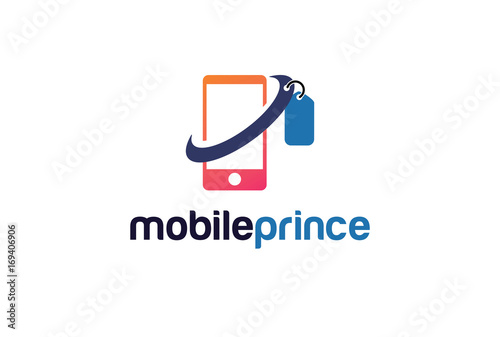 Mobile Price Logo Template Design Vector, Emblem, Design Concept, Creative Symbol, Icon