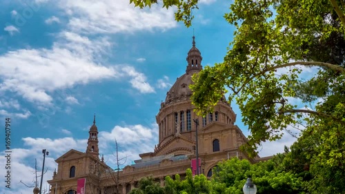 Time lapse of art gallary Barcelona photo