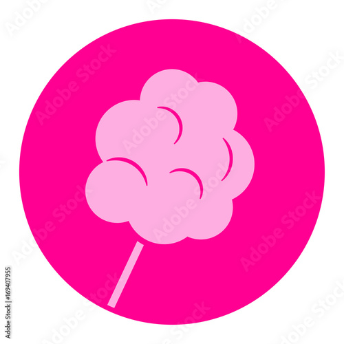 cotton candy icon on white background