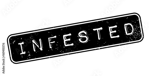 Infested rubber stamp. Grunge design with dust scratches. Effects can be easily removed for a clean, crisp look. Color is easily changed.