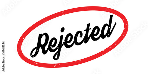 Rejected rubber stamp. Grunge design with dust scratches. Effects can be easily removed for a clean, crisp look. Color is easily changed.