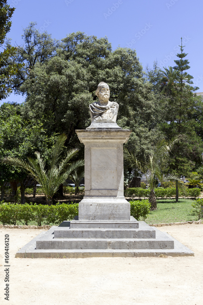 Statue of Garibaldi in Palermo, Italy