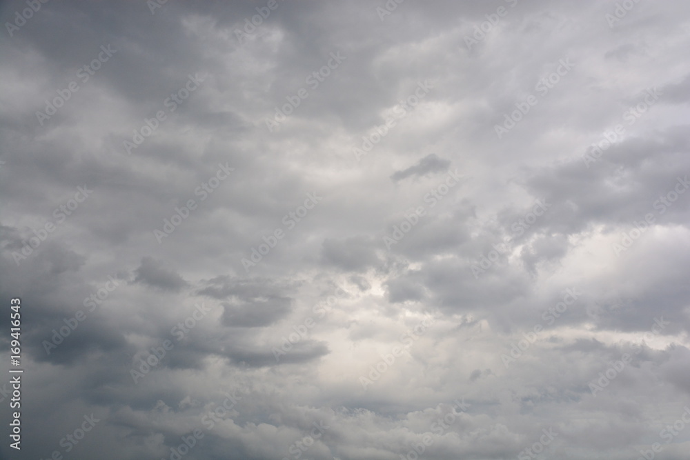 Rainclouds or Nimbus in rainy season and copy space for add text