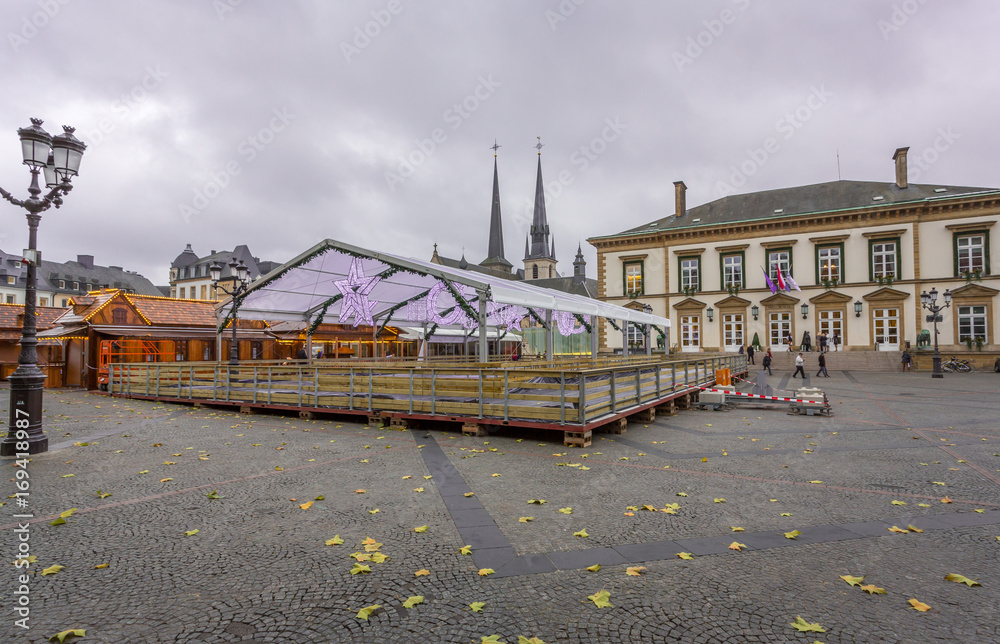 Obraz premium Central Square in Luxembourg