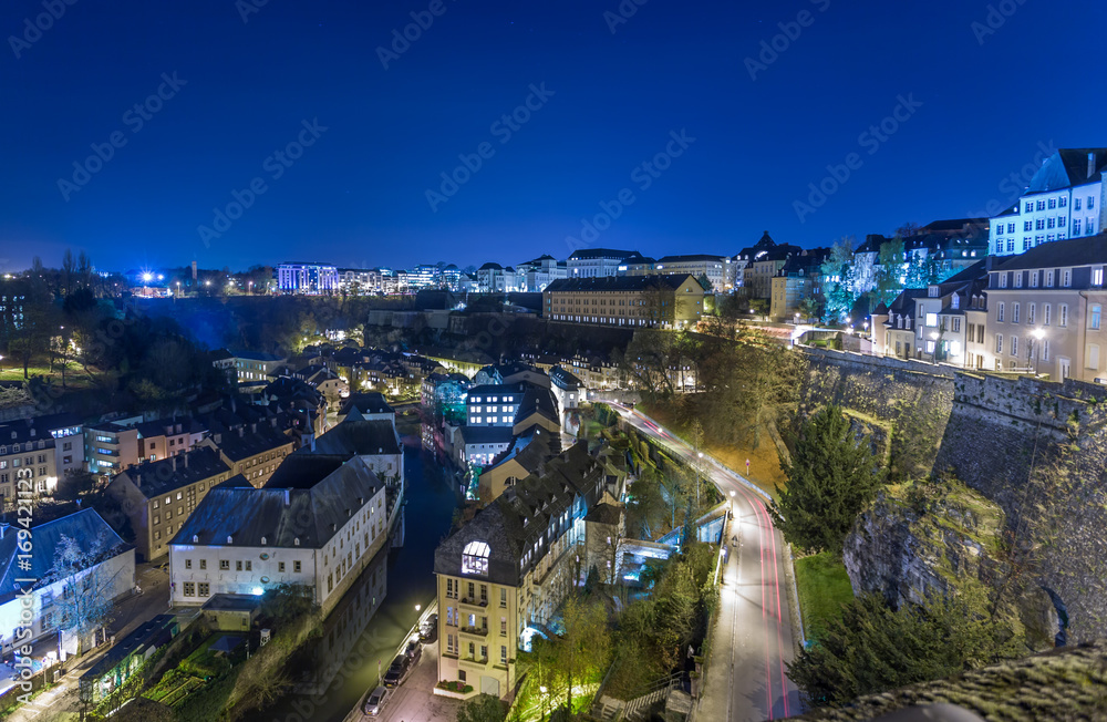 Nght Long Exposure in old town, Luxembourg