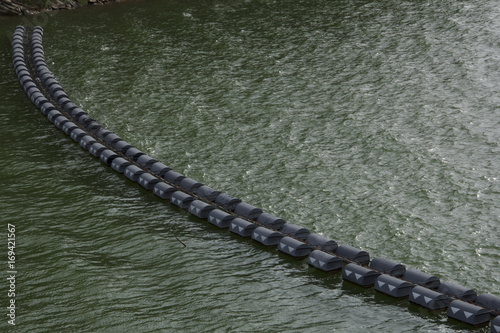 Buoys in the water