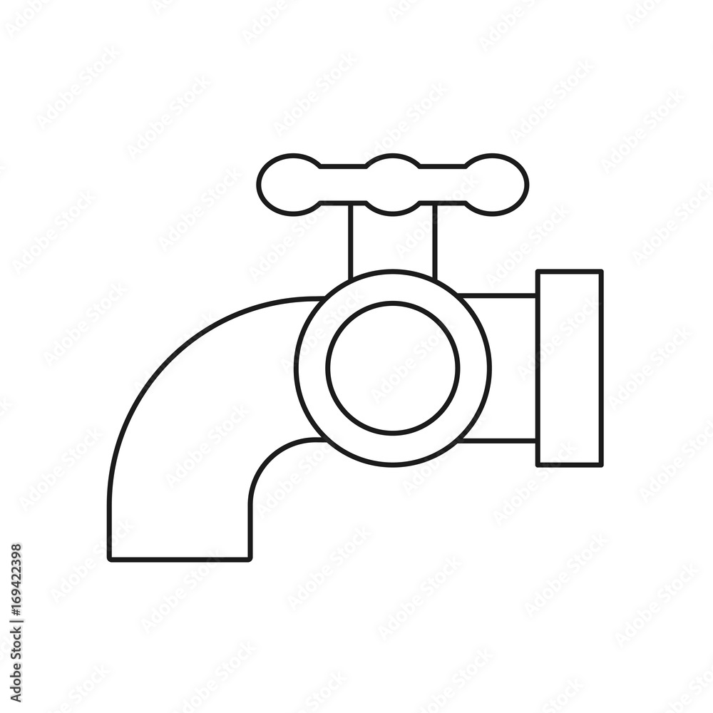 water pipe valve icon over white background vector illustration water pipe valve icon over white background vector illustration