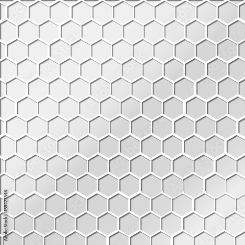 A futurisic hexagonal background illustration