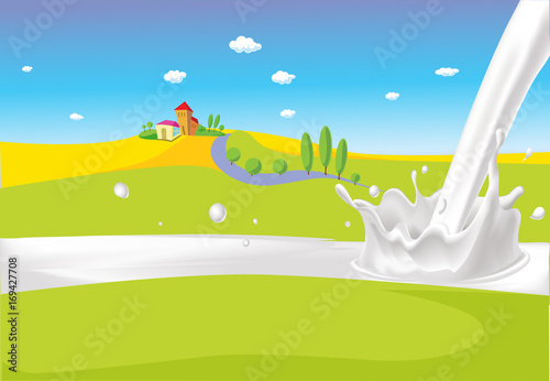 milk splash pour milk designwith grass