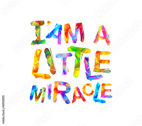 I'am a little miracle. Vector