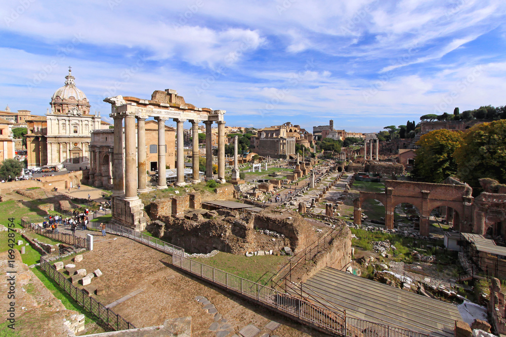 Fototapeta premium Ancient Rome Ruins Roman Forum