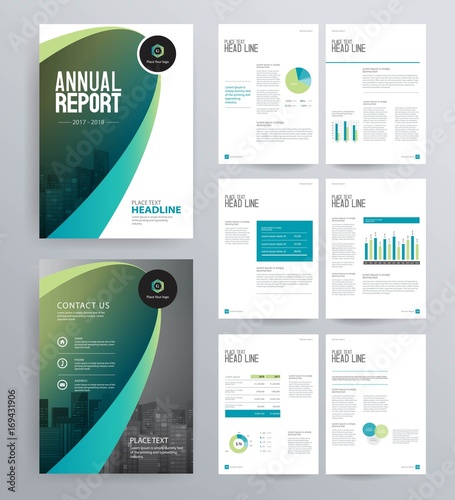 template design for company profile ,annual report , brochure , flyer  ,and page layout with business infographic element, A 4 size, vector editable