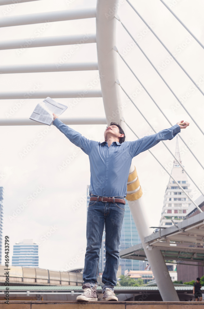 smart businessman be happy and enjoy which business successful. smart businessman be happy and enjoy which business successful.