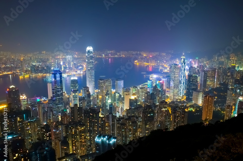 香港 ビクトリアピーク 遊歩道からの夜景 Hongkong Nightview © 健太 上田