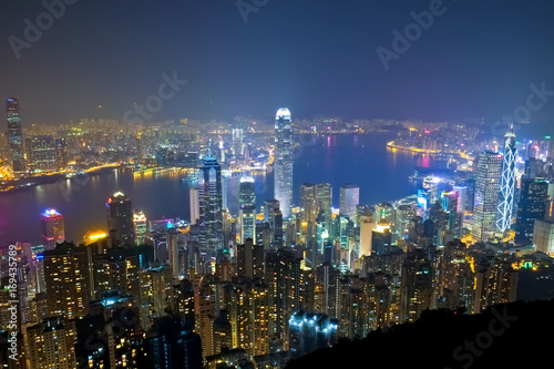 香港 ビクトリアピーク 遊歩道からの夜景 Hongkong Nightview © 健太 上田
