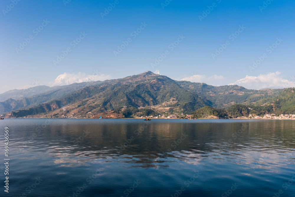 The Phewa Lake, Pokhara, Nepal