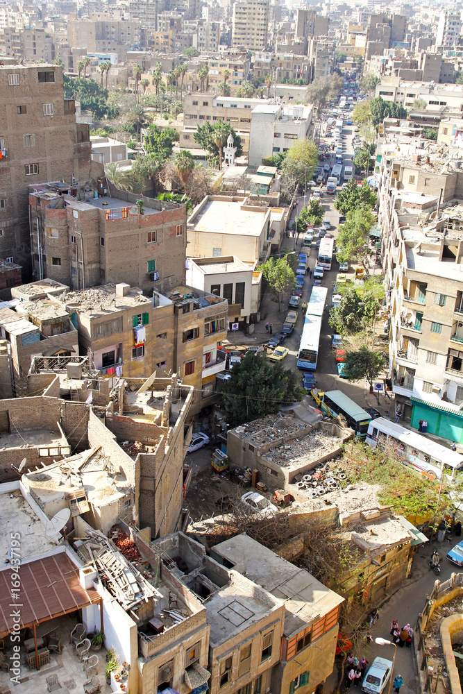 Real Slums of Cairo City Egypt