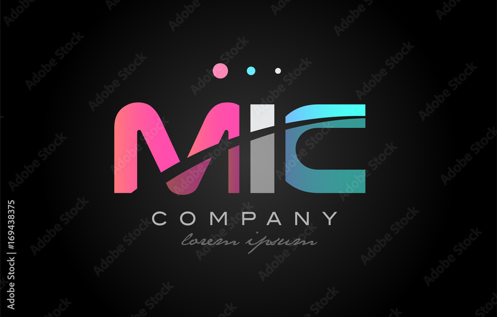 MIC m i c three letter logo icon design MIC m i c three letter logo icon design