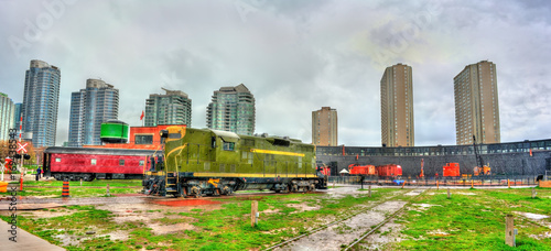 Old diesel locomotive in Roundhouse Park, Toronto © Leonid Andronov