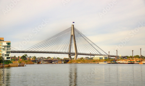 Anzac Bridge in Sydney  Australia