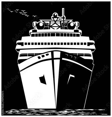Fotografie, Obraz Stylized ocean liner