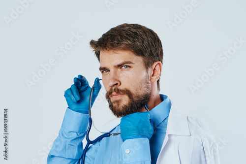 Man with beard doctor