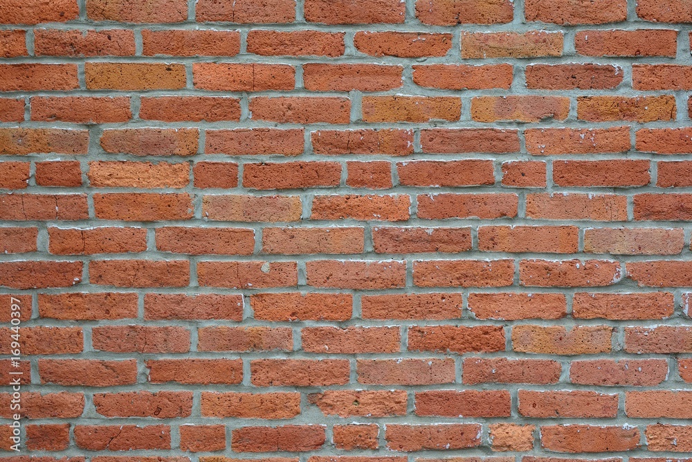 Old red brick wall texture. Old red brick wall texture.