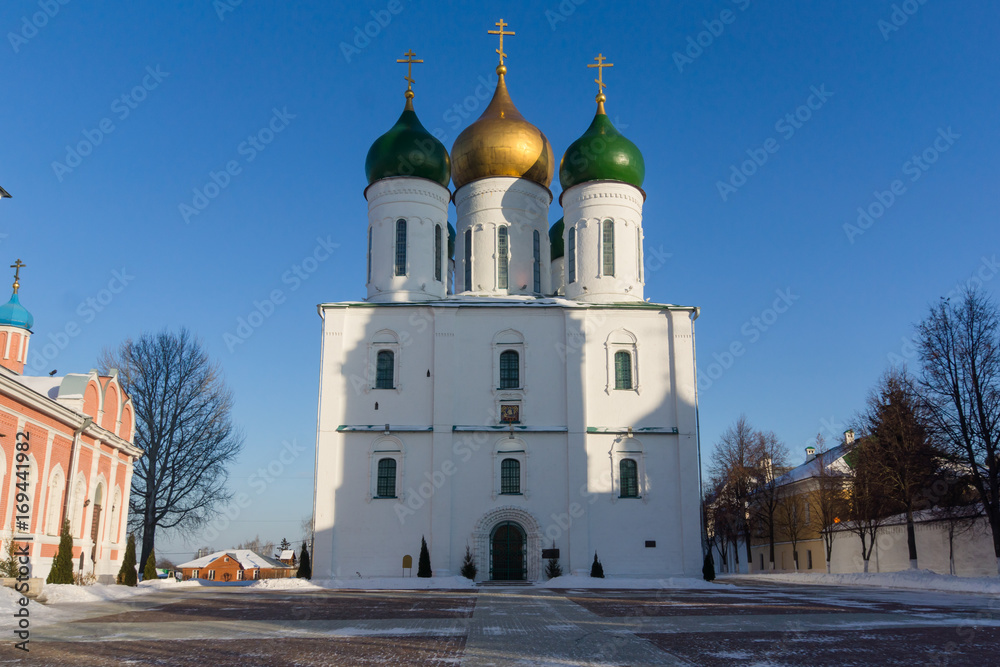 Assumption Cathedral in Kolomna - Ancient Russian Cathedral in winter Assumption Cathedral in Kolomna - Ancient Russian Cathedral in winter