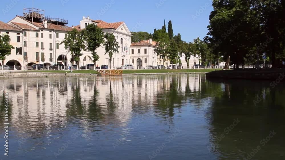Treviso, Fiume Sile, Palazzo Giacomelli, Veneto, Italia, Italy Treviso, Fiume Sile, Palazzo Giacomelli, Veneto, Italia, Italy
