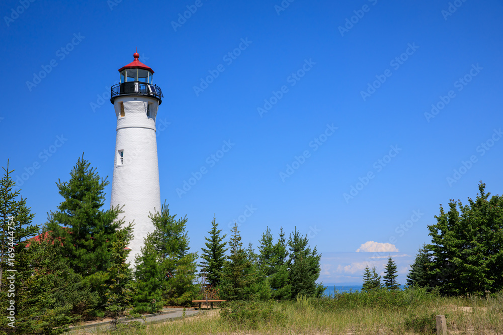 Crisp Point Lighthouse on Lake Superior