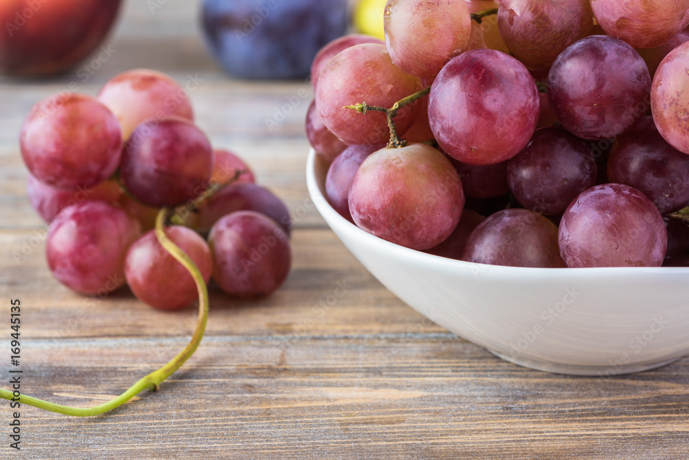 Fresh red grapes. Fresh red grapes.
