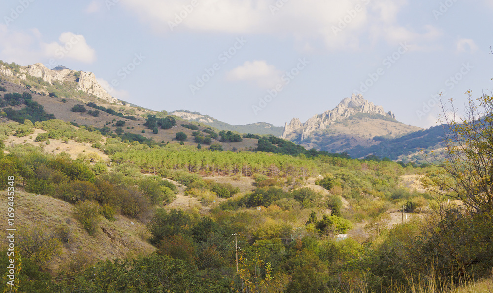 Obraz premium Karadag nature reserve. In The Crimea.