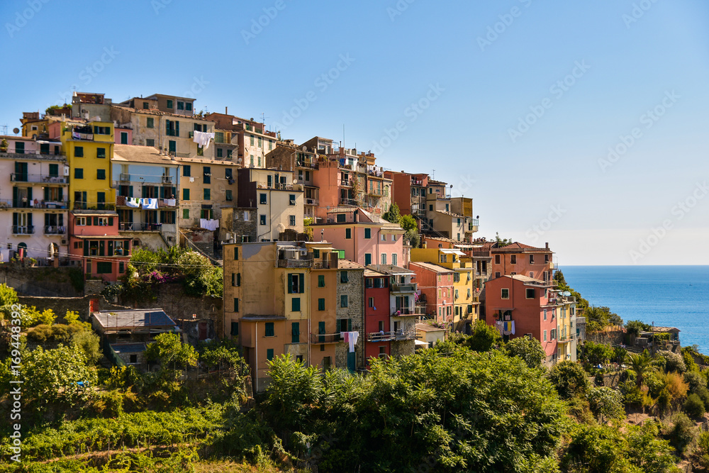 Beautiful view of Cinque Terre Park, summer 2017