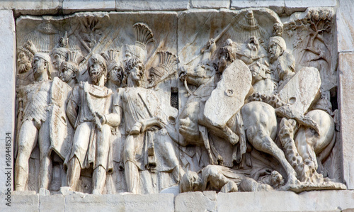 Slika na platnu Roman Legionnaires Military Battle Arch of Constantine Rome Italy